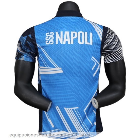 Nuevo Especial Jugadores Camiseta Napoli 24/25 Azul Blanco Baratas